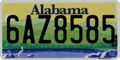 AL license plate 6AZ8585