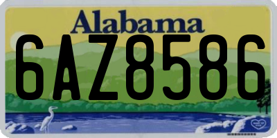 AL license plate 6AZ8586