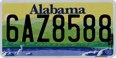 AL license plate 6AZ8588