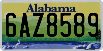 AL license plate 6AZ8589