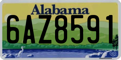 AL license plate 6AZ8591