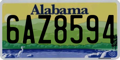 AL license plate 6AZ8594