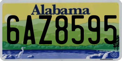 AL license plate 6AZ8595