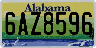 AL license plate 6AZ8596