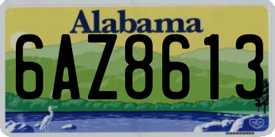 AL license plate 6AZ8613
