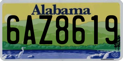 AL license plate 6AZ8619