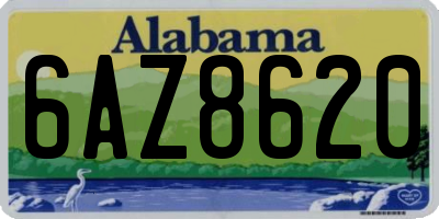 AL license plate 6AZ8620