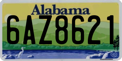 AL license plate 6AZ8621