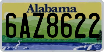 AL license plate 6AZ8622