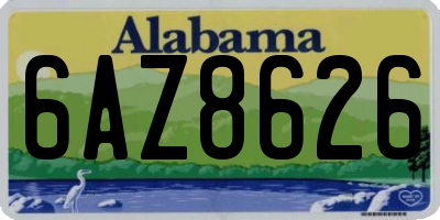 AL license plate 6AZ8626