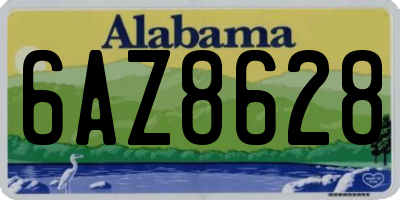 AL license plate 6AZ8628