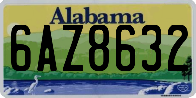 AL license plate 6AZ8632