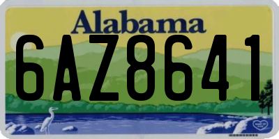 AL license plate 6AZ8641