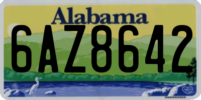AL license plate 6AZ8642