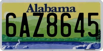 AL license plate 6AZ8645