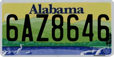 AL license plate 6AZ8646