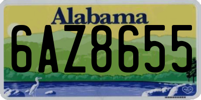 AL license plate 6AZ8655