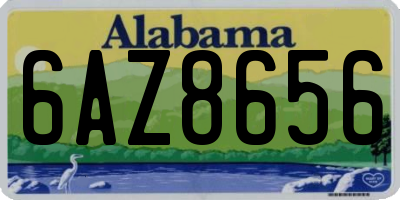 AL license plate 6AZ8656