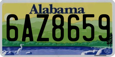 AL license plate 6AZ8659