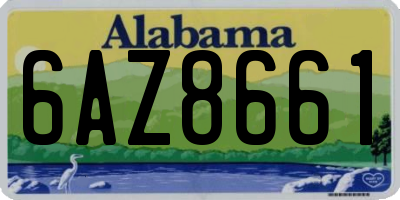 AL license plate 6AZ8661