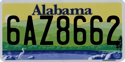AL license plate 6AZ8662