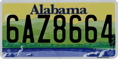 AL license plate 6AZ8664