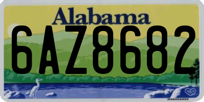 AL license plate 6AZ8682
