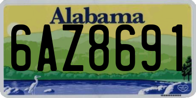 AL license plate 6AZ8691