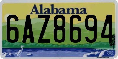 AL license plate 6AZ8694