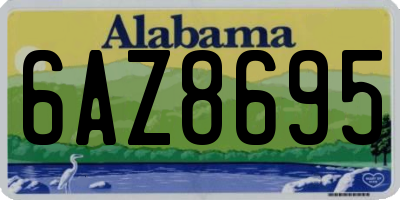AL license plate 6AZ8695