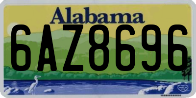 AL license plate 6AZ8696