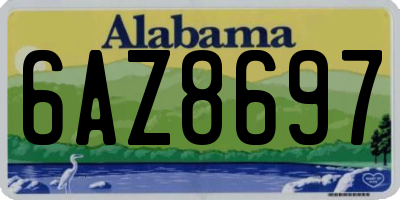 AL license plate 6AZ8697