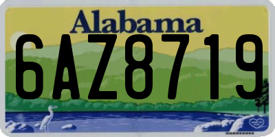 AL license plate 6AZ8719