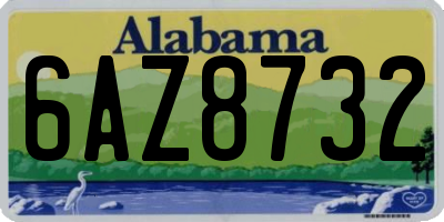 AL license plate 6AZ8732