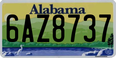 AL license plate 6AZ8737