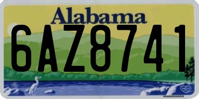 AL license plate 6AZ8741