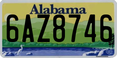 AL license plate 6AZ8746