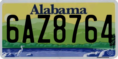 AL license plate 6AZ8764