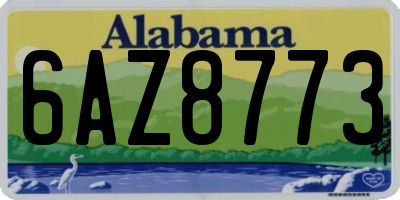 AL license plate 6AZ8773