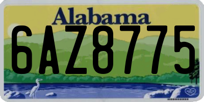 AL license plate 6AZ8775
