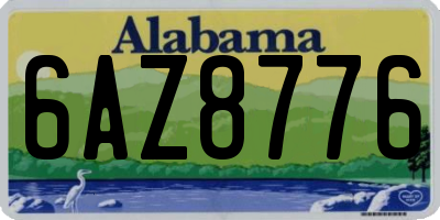 AL license plate 6AZ8776