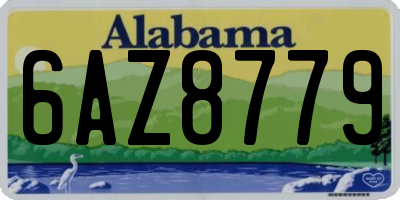 AL license plate 6AZ8779