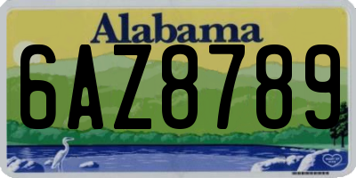 AL license plate 6AZ8789