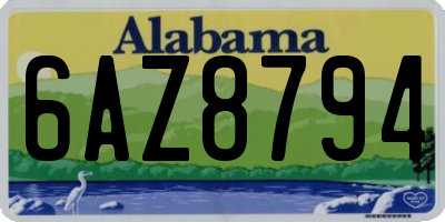 AL license plate 6AZ8794
