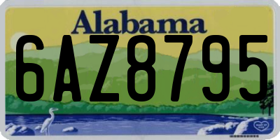 AL license plate 6AZ8795