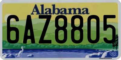 AL license plate 6AZ8805