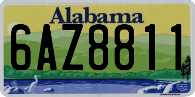 AL license plate 6AZ8811
