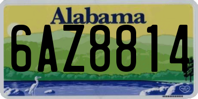 AL license plate 6AZ8814