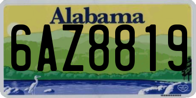 AL license plate 6AZ8819