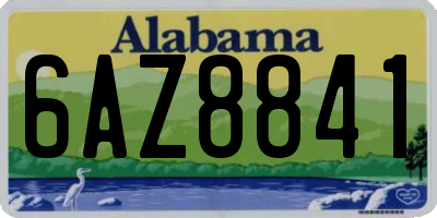 AL license plate 6AZ8841